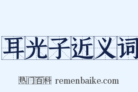 耳光子近义词是什么意思的图片